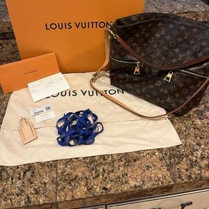 Louis Vuitton Melie Monogram Canvas Handbag Hobo Bag
